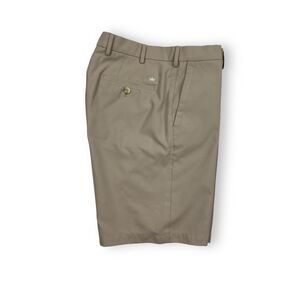 Peter Millar Tan Flat Front Shorts